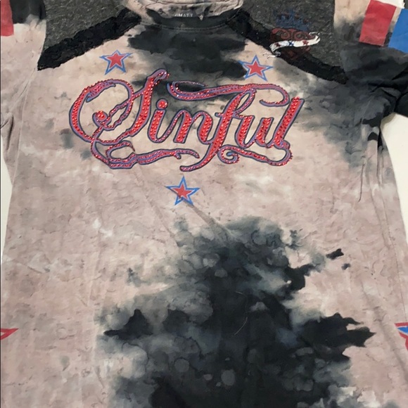 Sinful Tops - Sinful patriotic tee